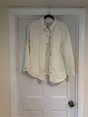 bagatelle Cream jean shacket.
